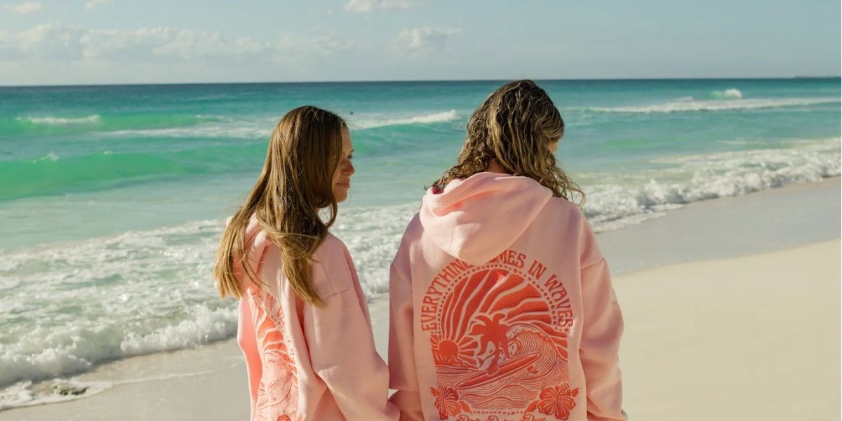 Pink Palm Puff Hoodie Popular in USA Fashion This Year
