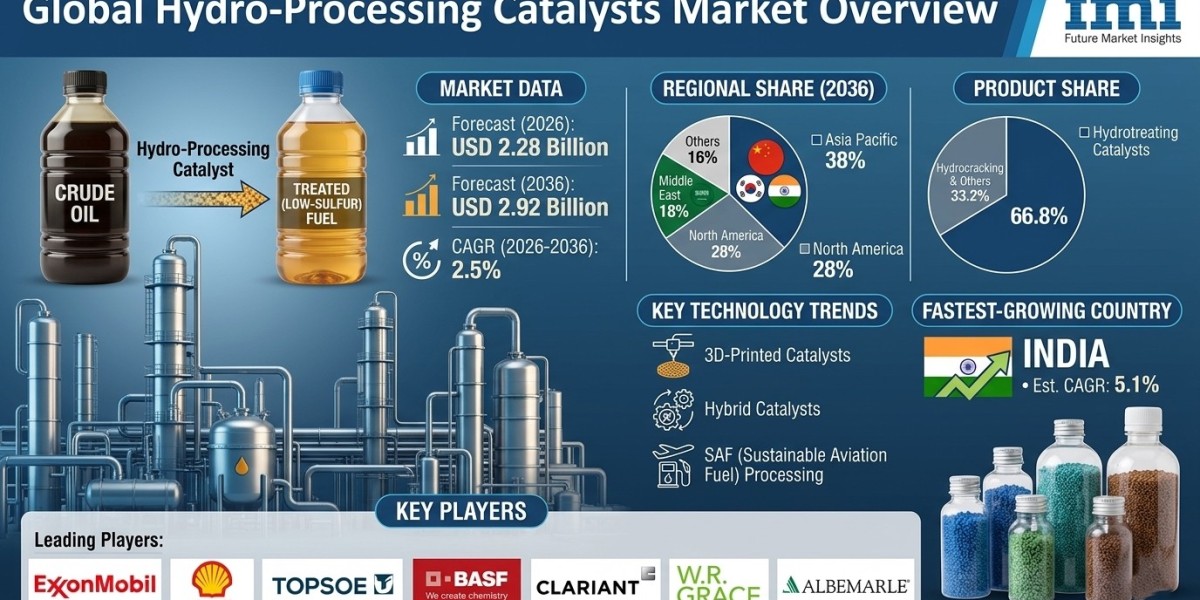 Hydro-Processing Catalysts Market to Reach USD 2.92 Billion by 2036, Asia Pacific Leads with BASF, Shell, Topsoe