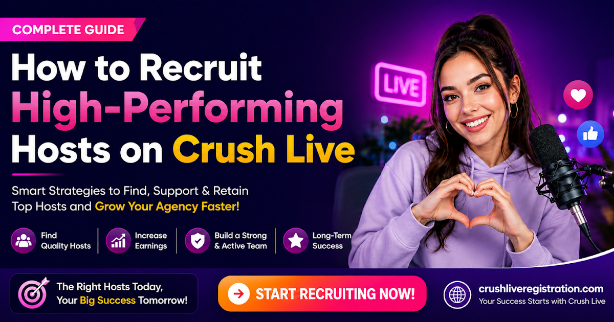 How to Recruit High-Performing Hosts on Crush Live