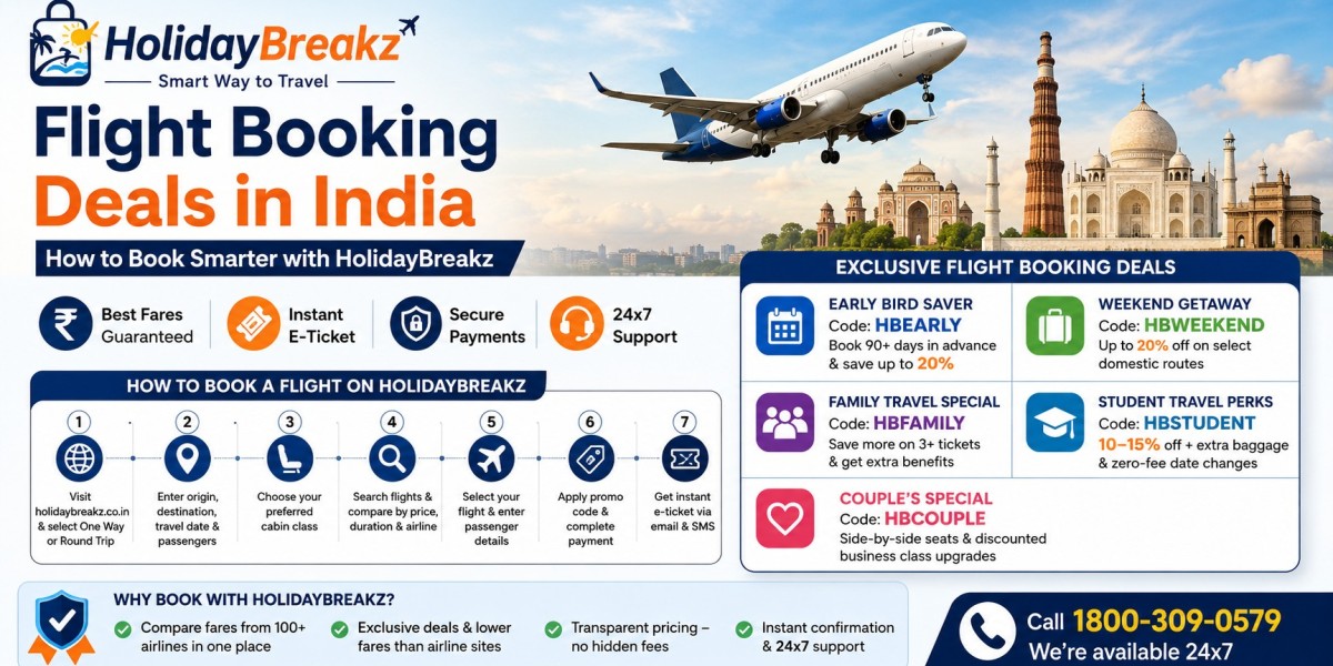 Flight Booking Deals in India: How to Book Smarter with HolidayBreakz