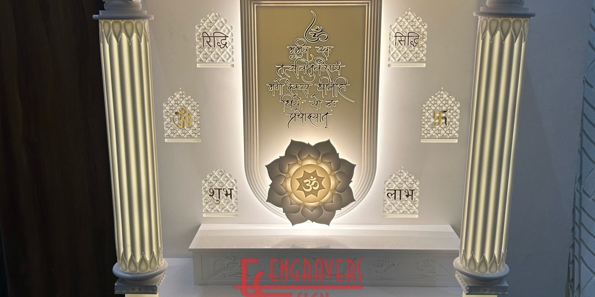 Engraverssign – Bringing Devotion Home with Every Corian Mandir Design