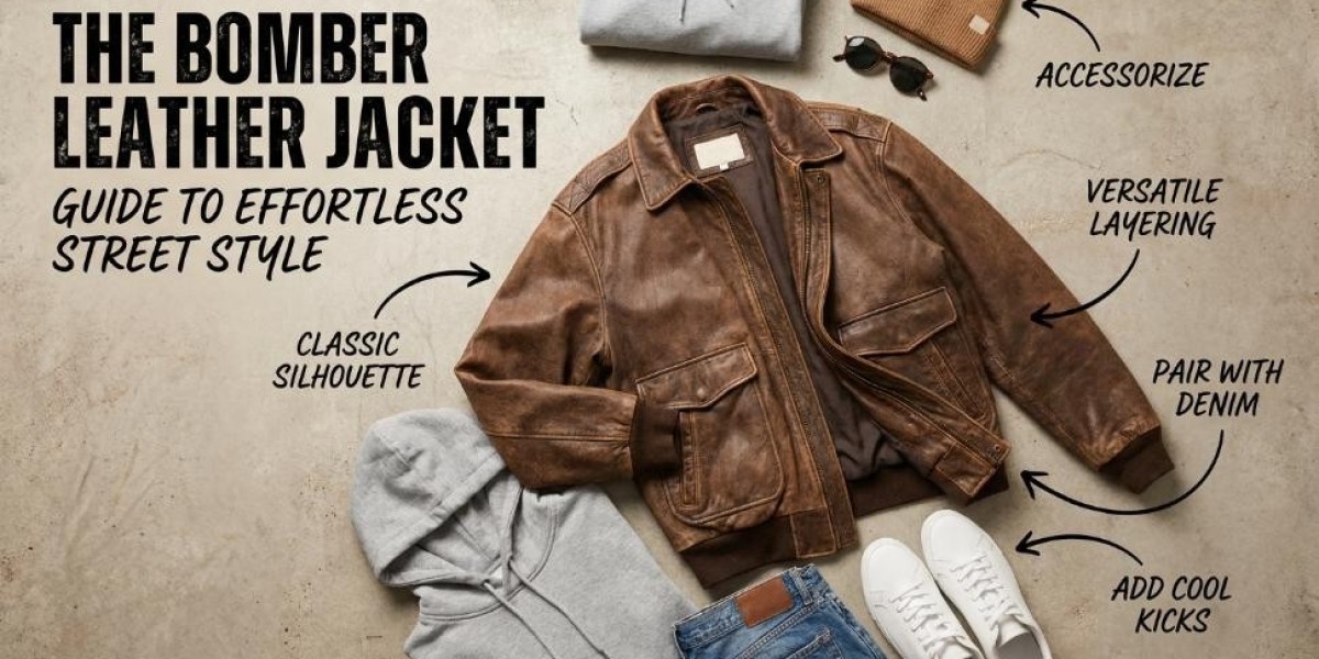 The Bomber Leather Jacket Guide to Effortless Street Style